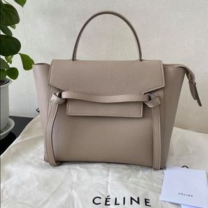 Celine Micro Belt bag in Taupe